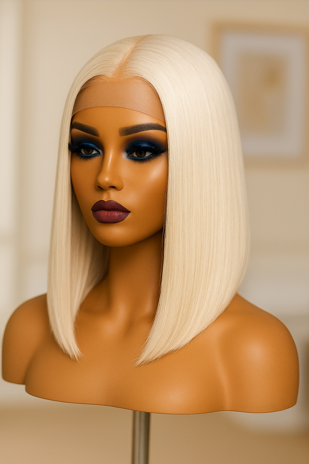 Straight bob wig, crafted from high-quality Vietnamese hair for a natural, silky, and effortlessly smooth finish.